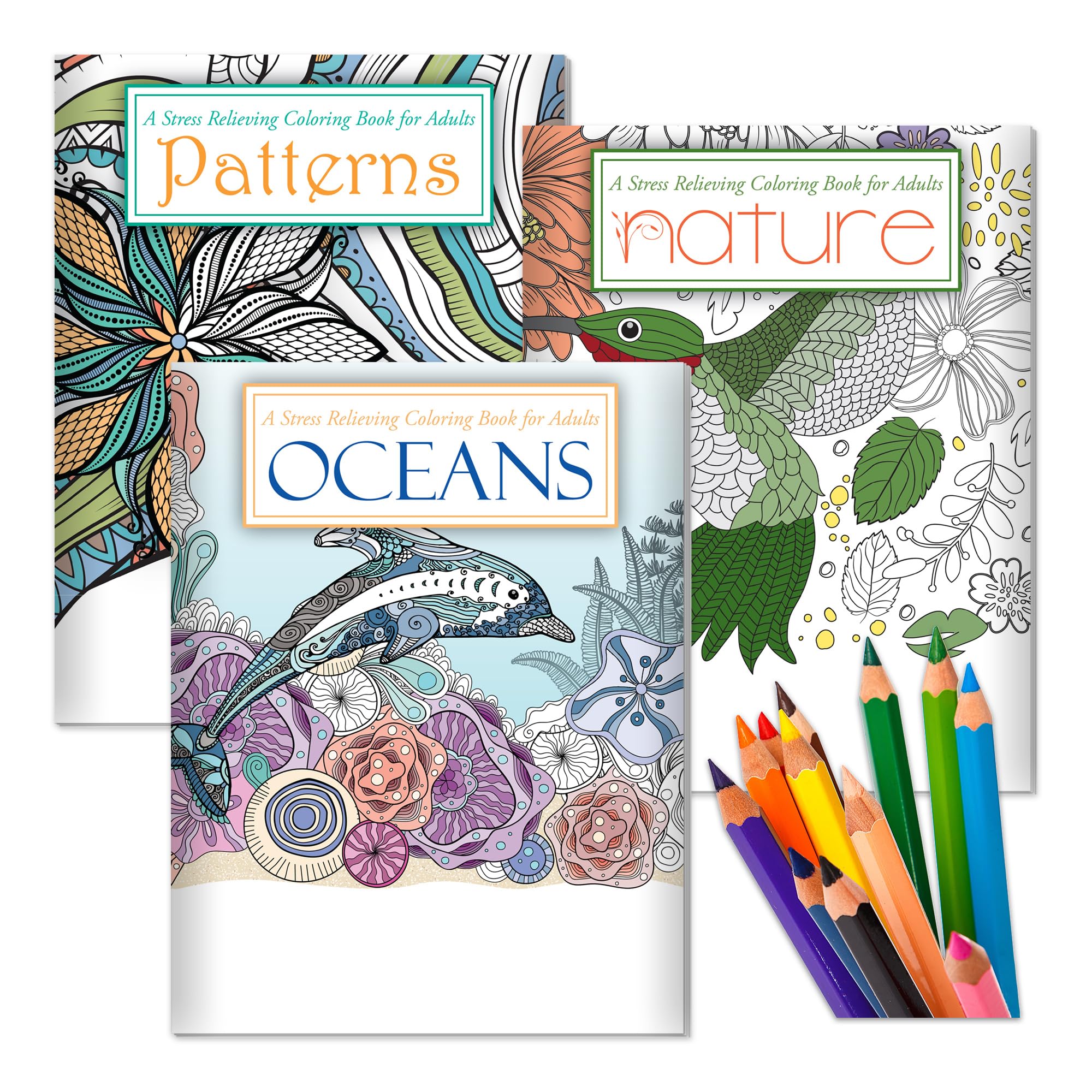 Amazon.com: ZOCO - Gift Pack: 3 Adult Coloring Books Set with